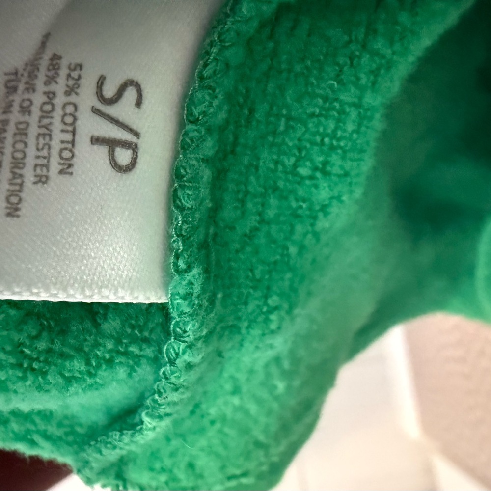 WEAR BY ERIN ANDREWS DALLAS STARS WOMENS GREEN COLORBLOCK CREW SWEATSHIRT - Picture 6 of 6